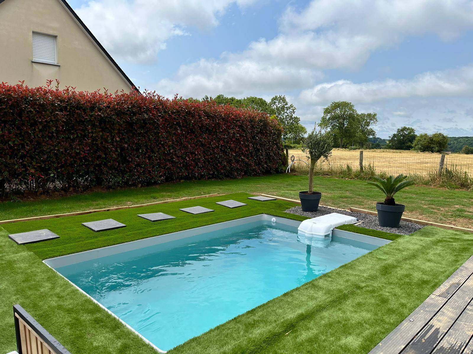 Une mini piscine qui a tout d'une grande à Ecully proche de Lyon dans le Rhône!