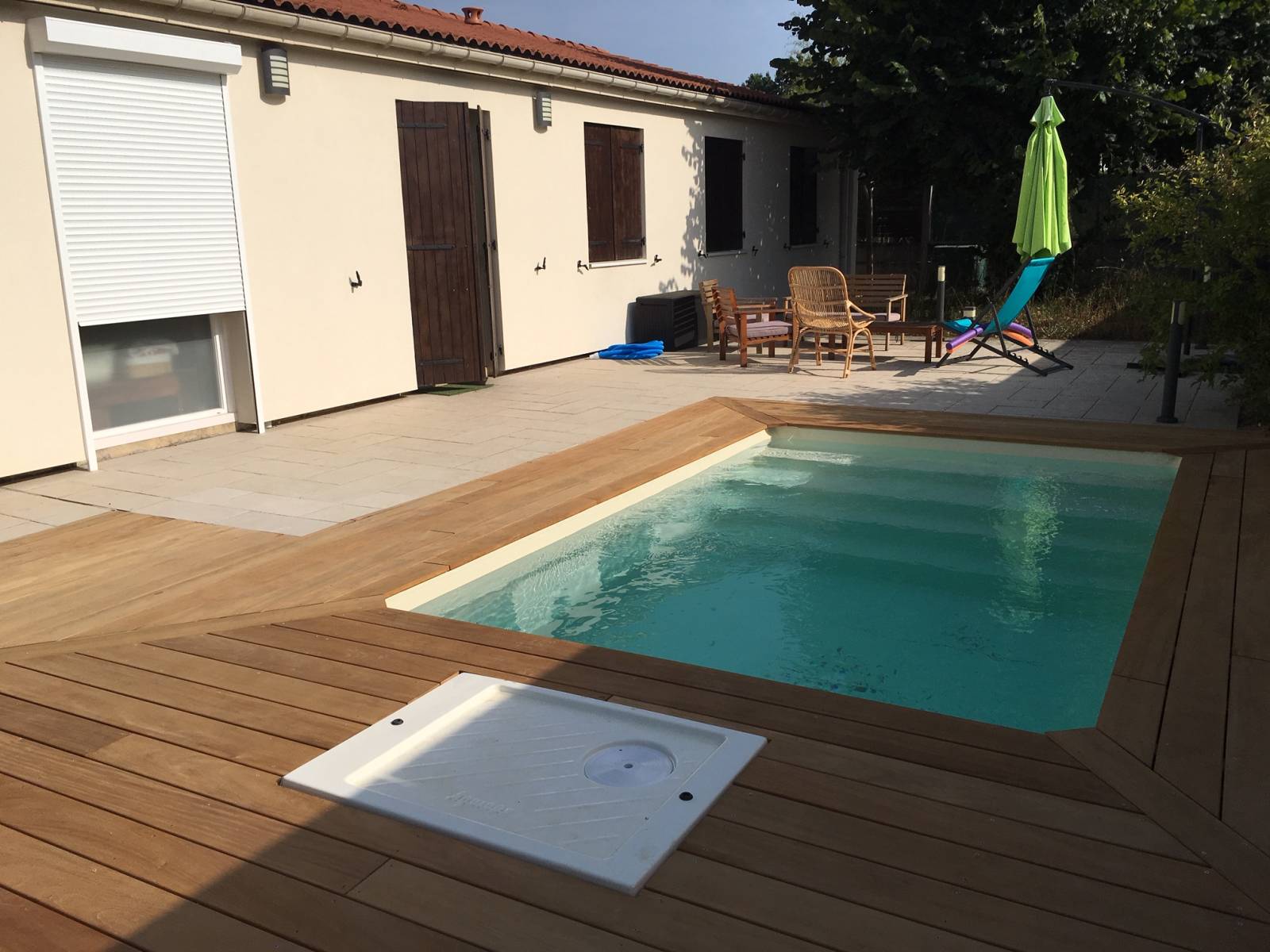 Construction de piscine sans permis 2x5m sur mesure prête à monter avec accompagnement complet à Champagne au Mont d’Or près de Lyon