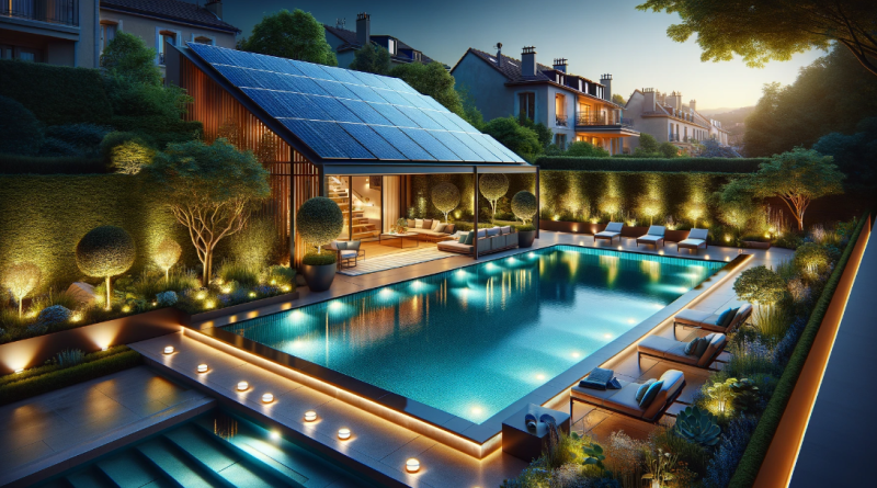 Construction d'une piscine extérieure avec chauffage solaire et éclairage LED à Lyon 69 Rhône