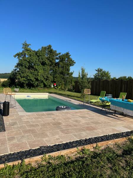 Construction d'une piscine enterrée dans la Nièvre à Saint-Saulge